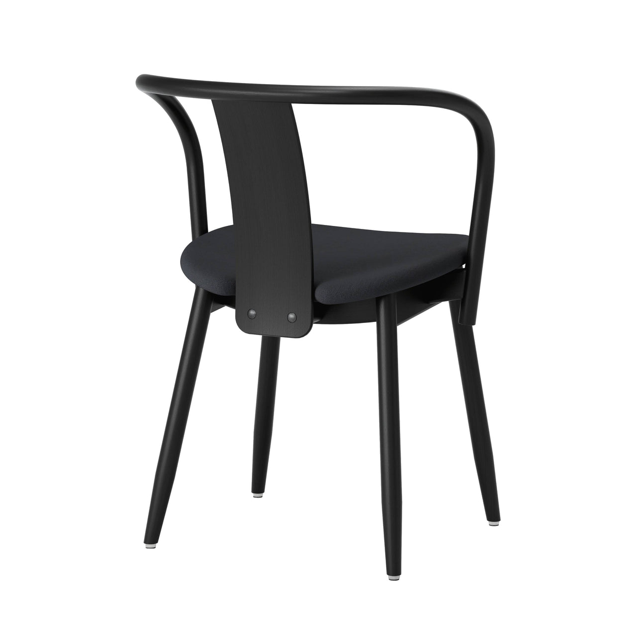 Icha Chair: Upholstered + Black Stained Beech