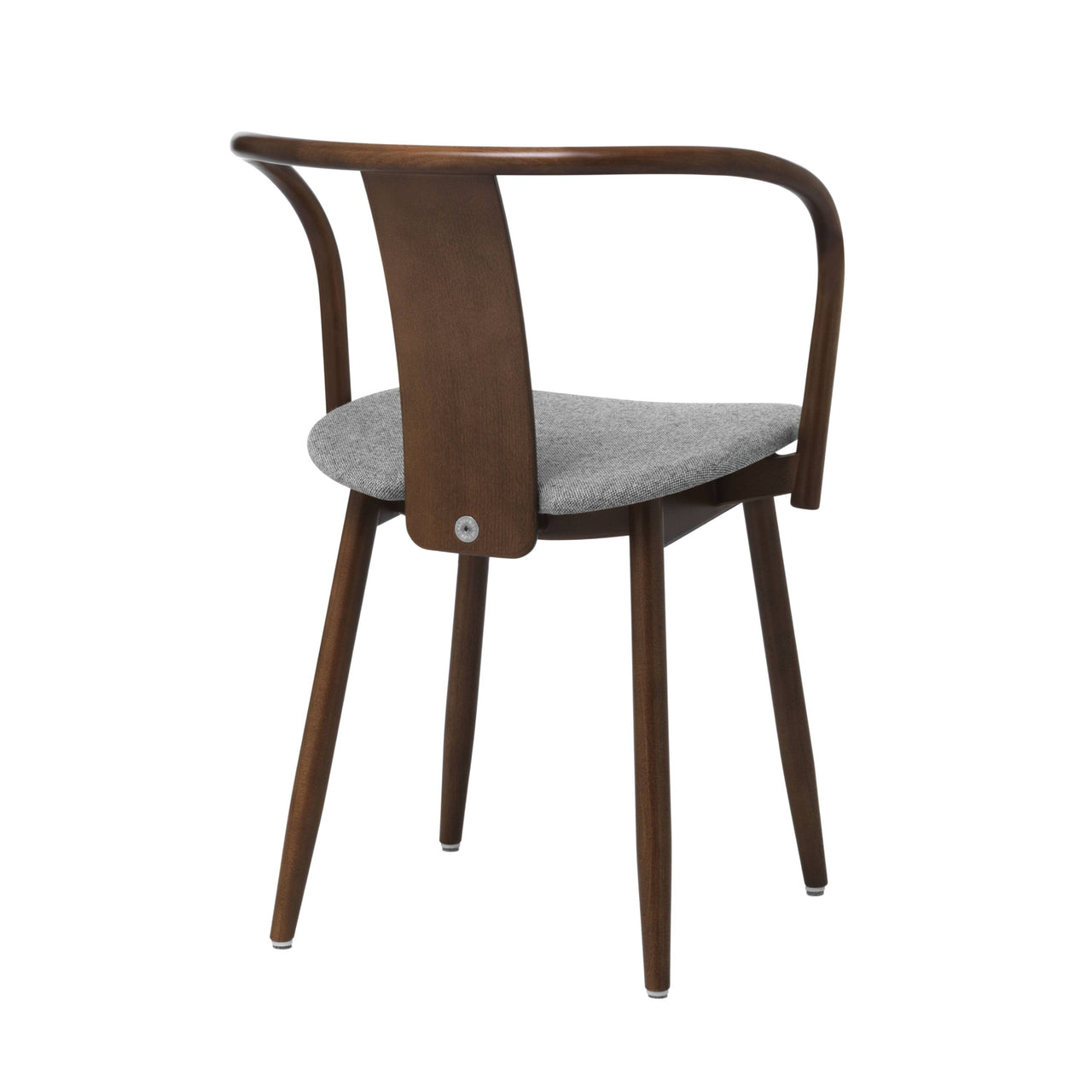 Icha Chair: Upholstered + Walnut Stained Beech