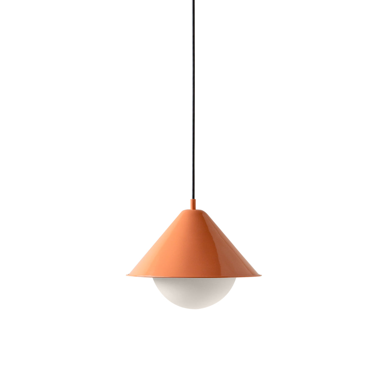 Eave Orb Pendant: Peach + Black