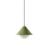 Eave Orb Pendant: Reed Green + Black