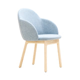 Iola Armchair: Wood Base + Ash