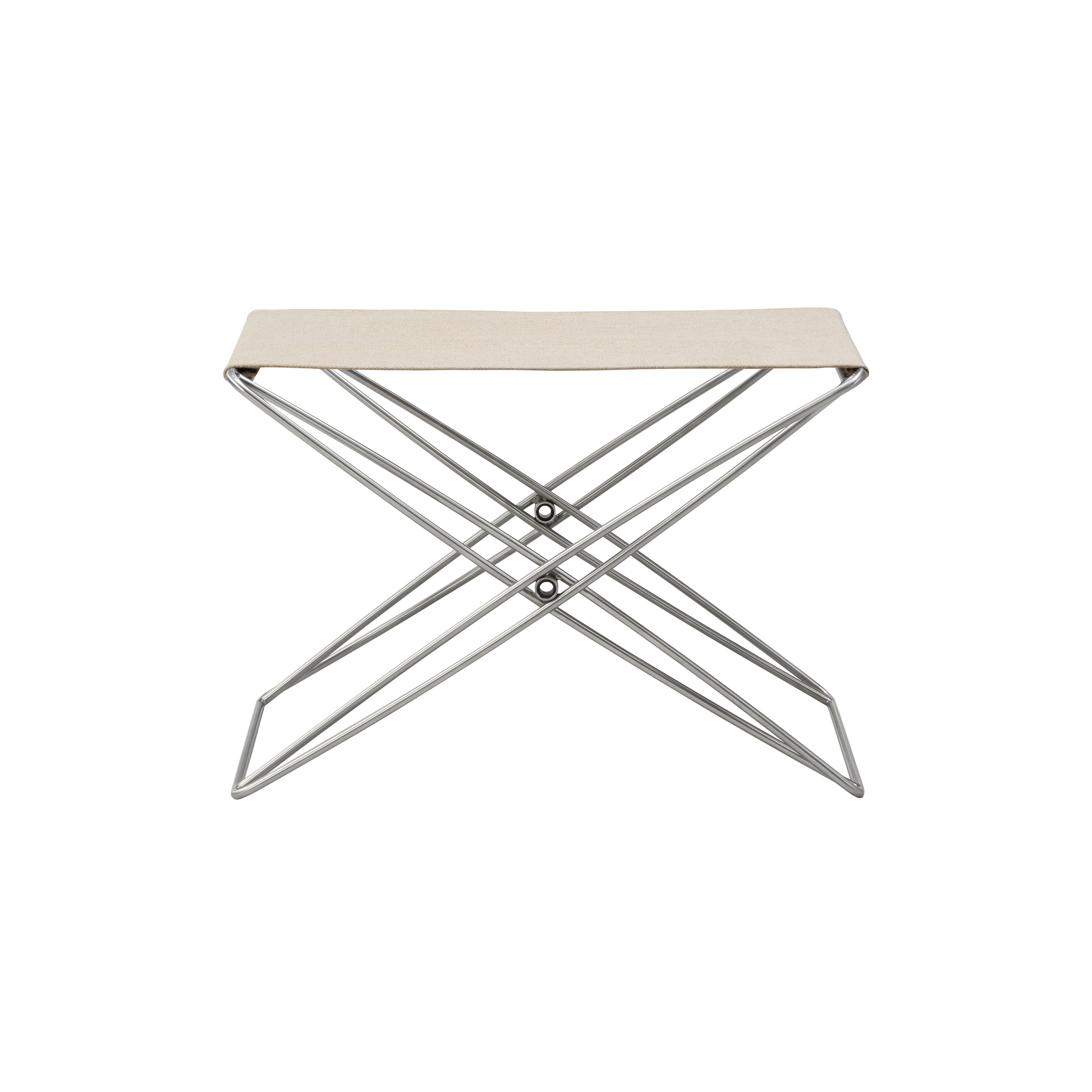 JG Folding Stool: Natural Canvas