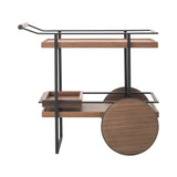 James Bar Cart: Natural Walnut