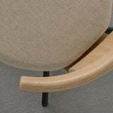 Jiro Swivel Chair: Upholstered + DI