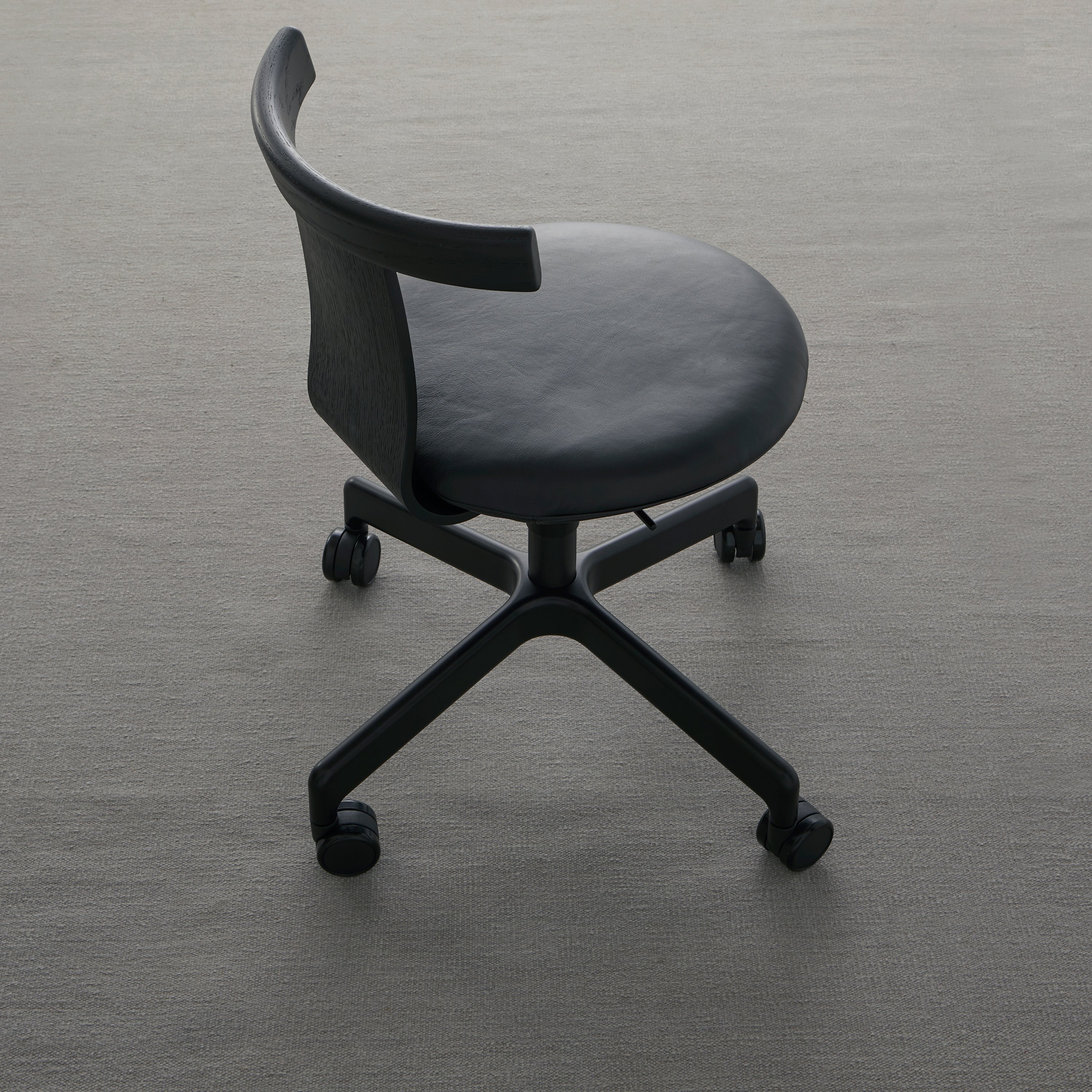 Jiro Swivel Chair: Upholstered + LS