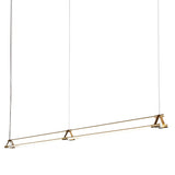 Thin Multiples Suspension Light: Triad + 2 Segments - 72