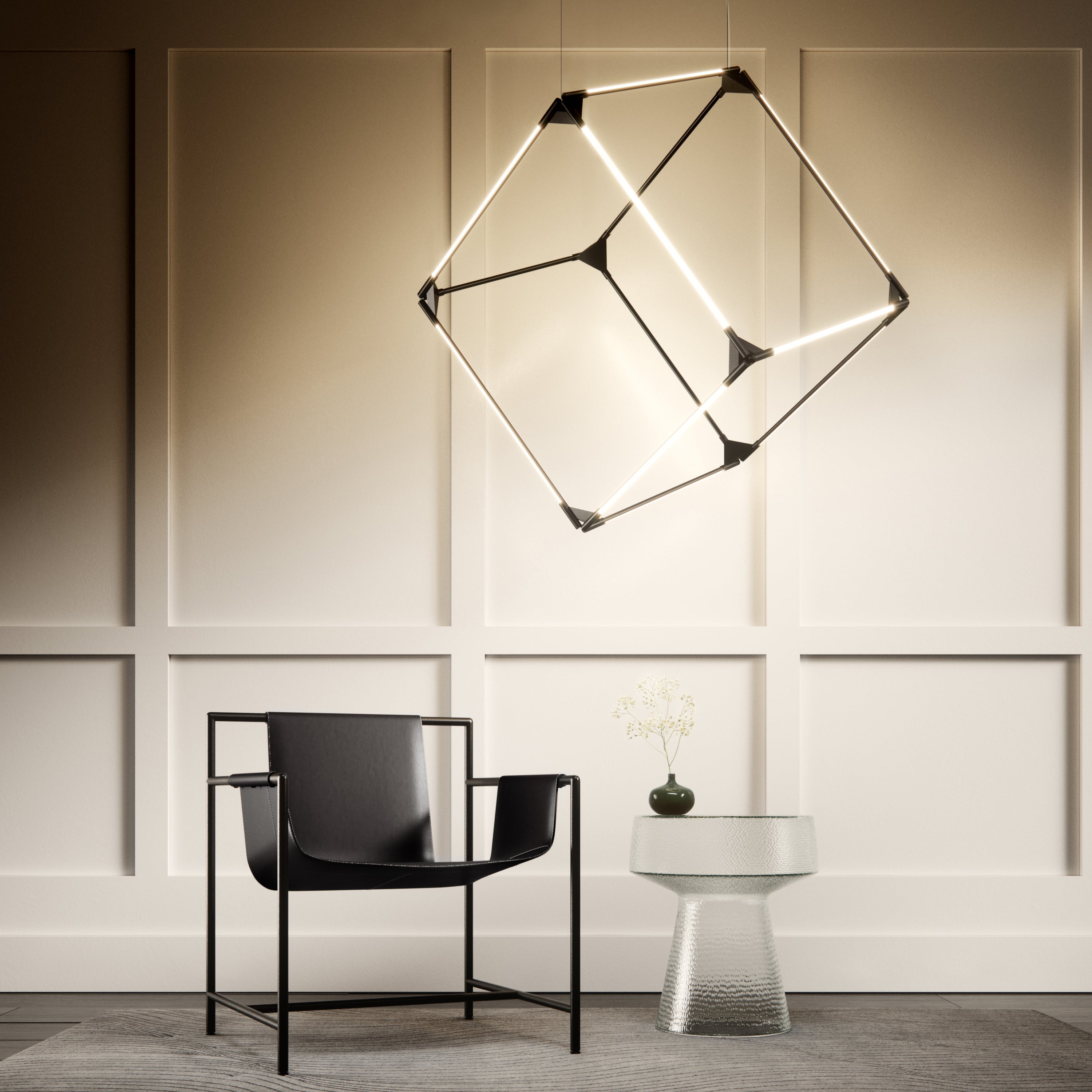 Thin Solids Cube Light