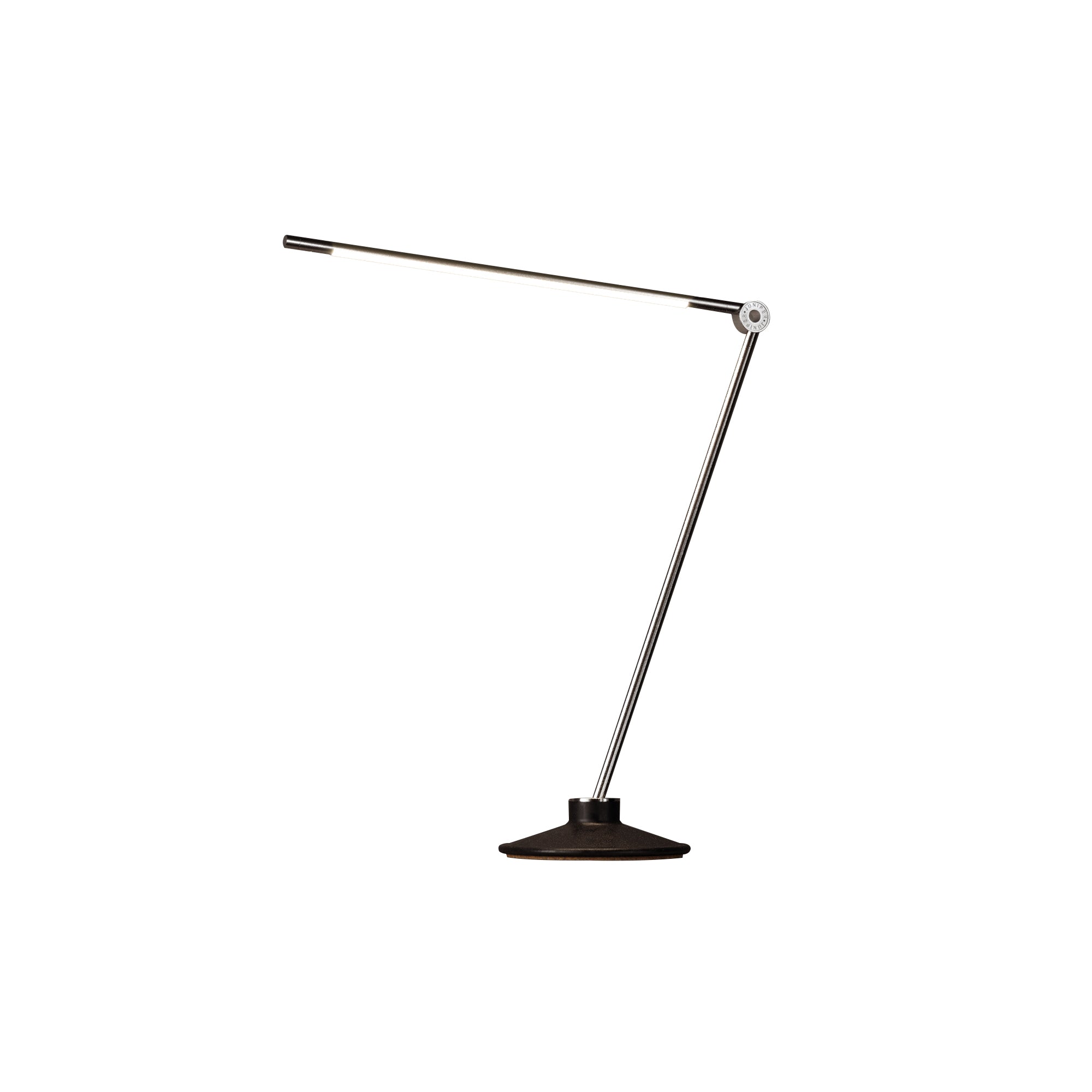 Thin Task Lamp: Cast Iron Base + Standard + Satin Nickel