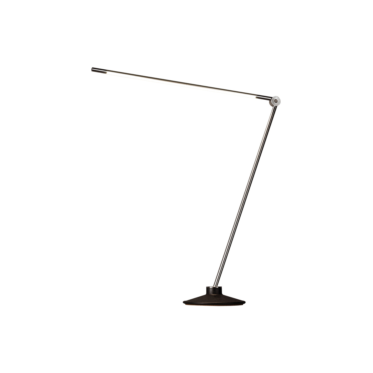 Thin Task Lamp: Cast Iron Base + Tall + Satin Nickel