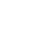 Thin Vertical Suspension Light: Small + 1 Segment + Satin Brass