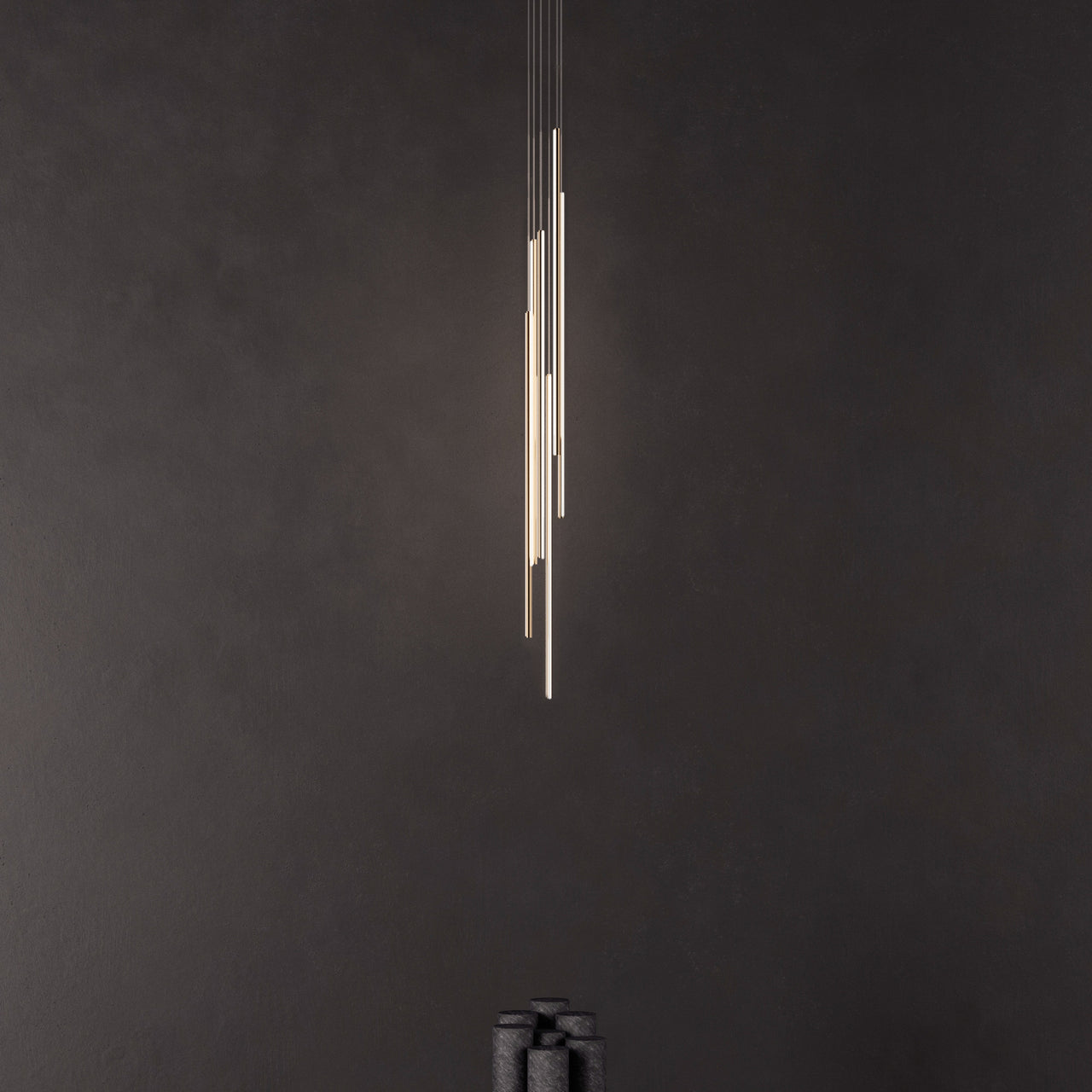 Thin Vertical Suspension Light: Small