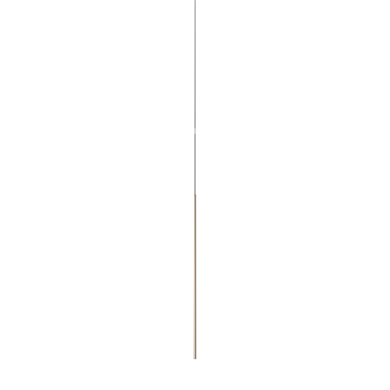 Thin Vertical Suspension Light: Medium + 1 Segment + Satin Brass