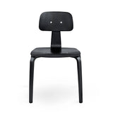 Kevi 2070 Chair: 4-Legs + Black Lazure