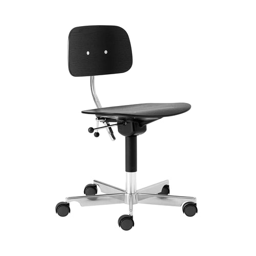 Kevi 2543 Chair + Size B + Black Lacquer