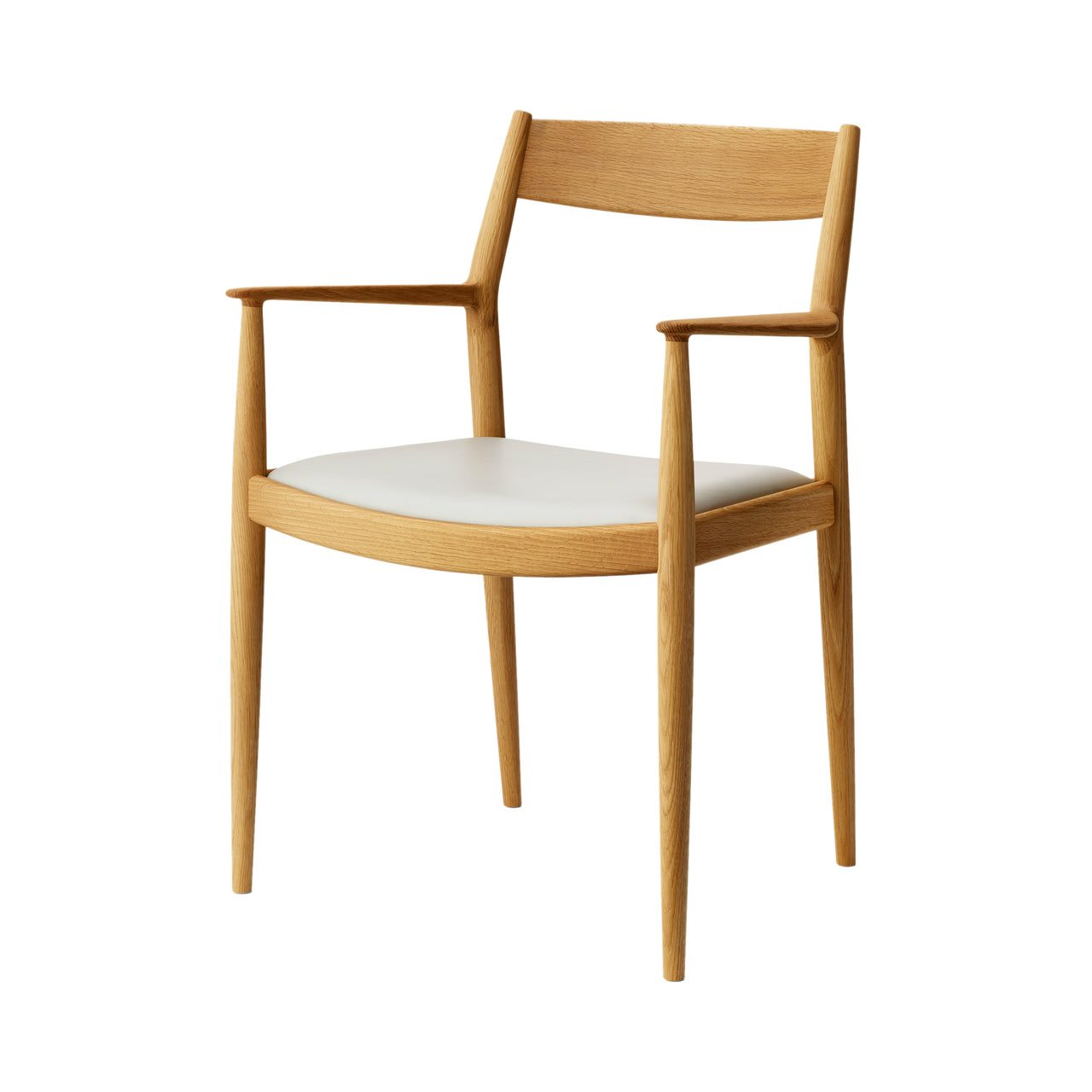 Kinuta Armchair N-DC01: Upholstered + Pure Oak