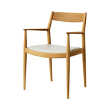 Kinuta Armchair N-DC01: Upholstered + Pure Oak