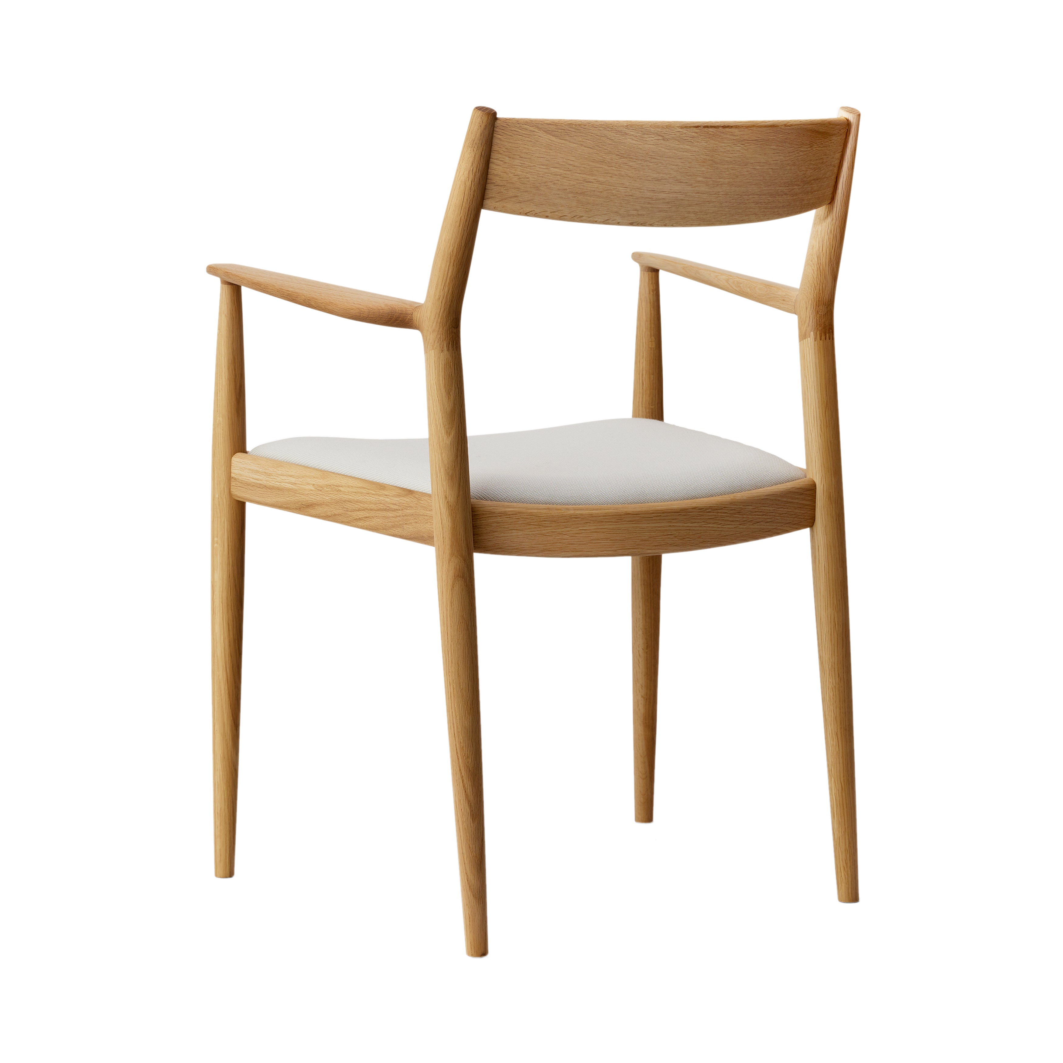 Kinuta Armchair N-DC01: Upholstered + Pure Oak