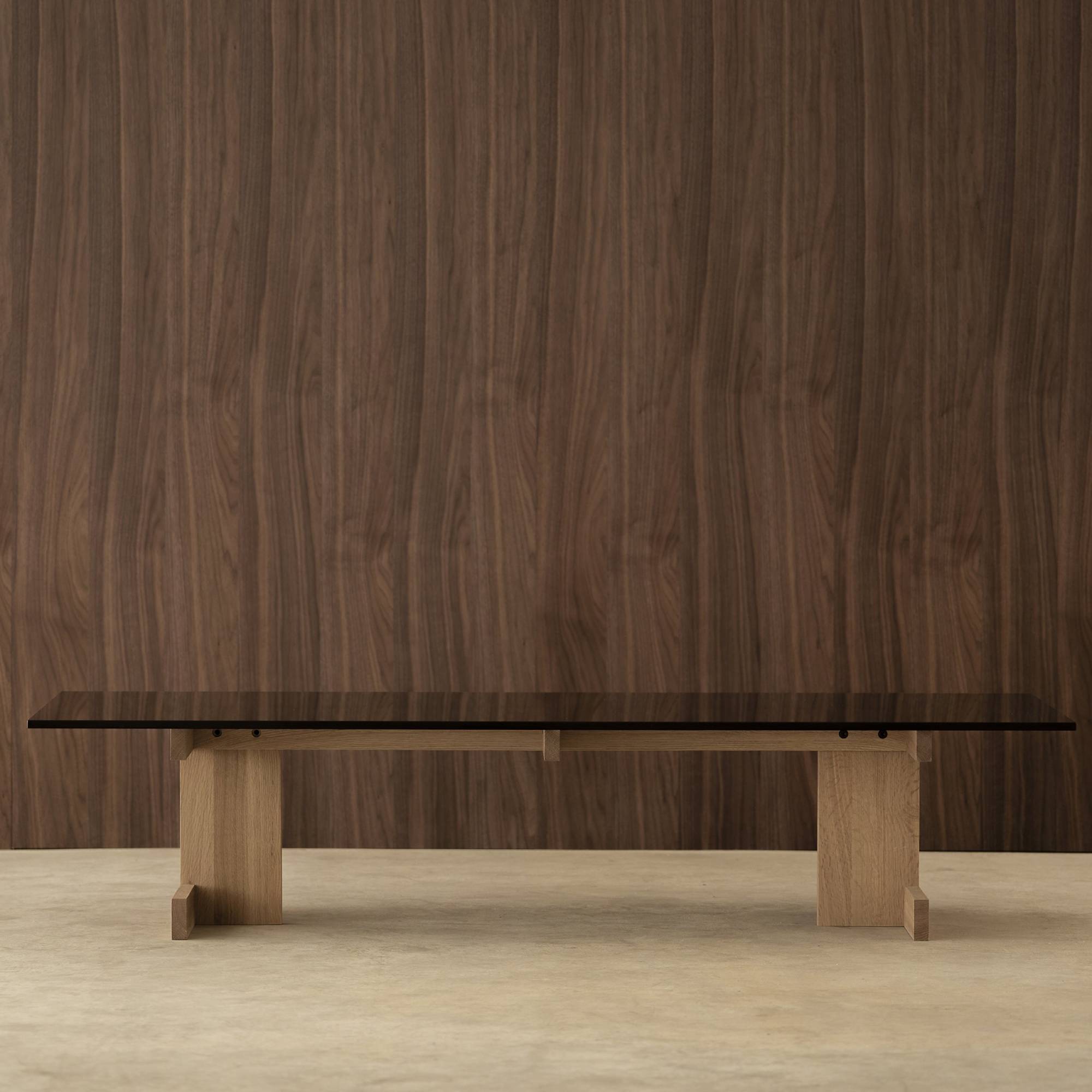 Kinuta Coffee Table: Glass A-CT01 + LS