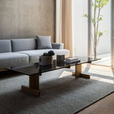 Kinuta Coffee Table: Glass A-CT01 + LS