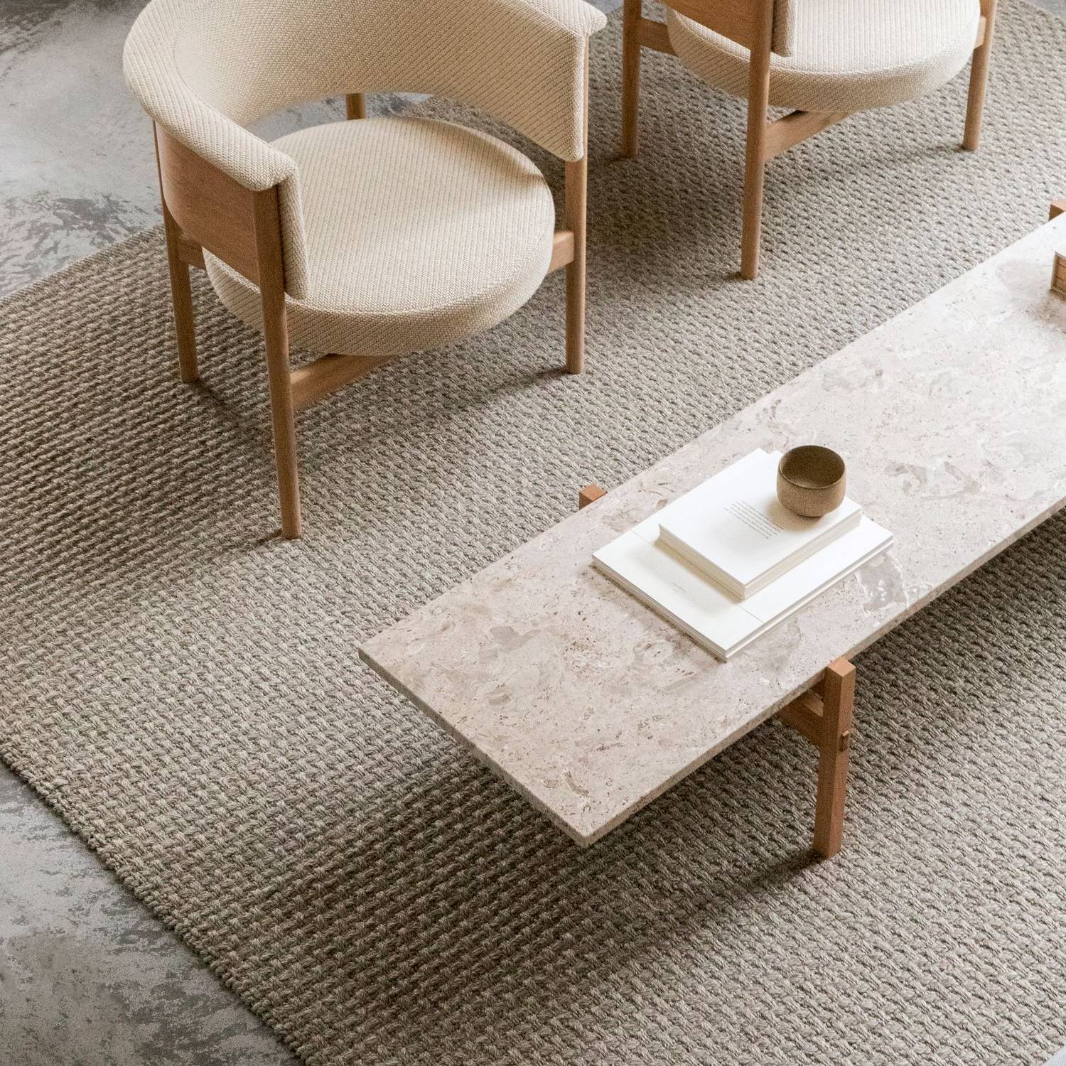 Kinuta Coffee Table: Marble N-CT01 + LS
