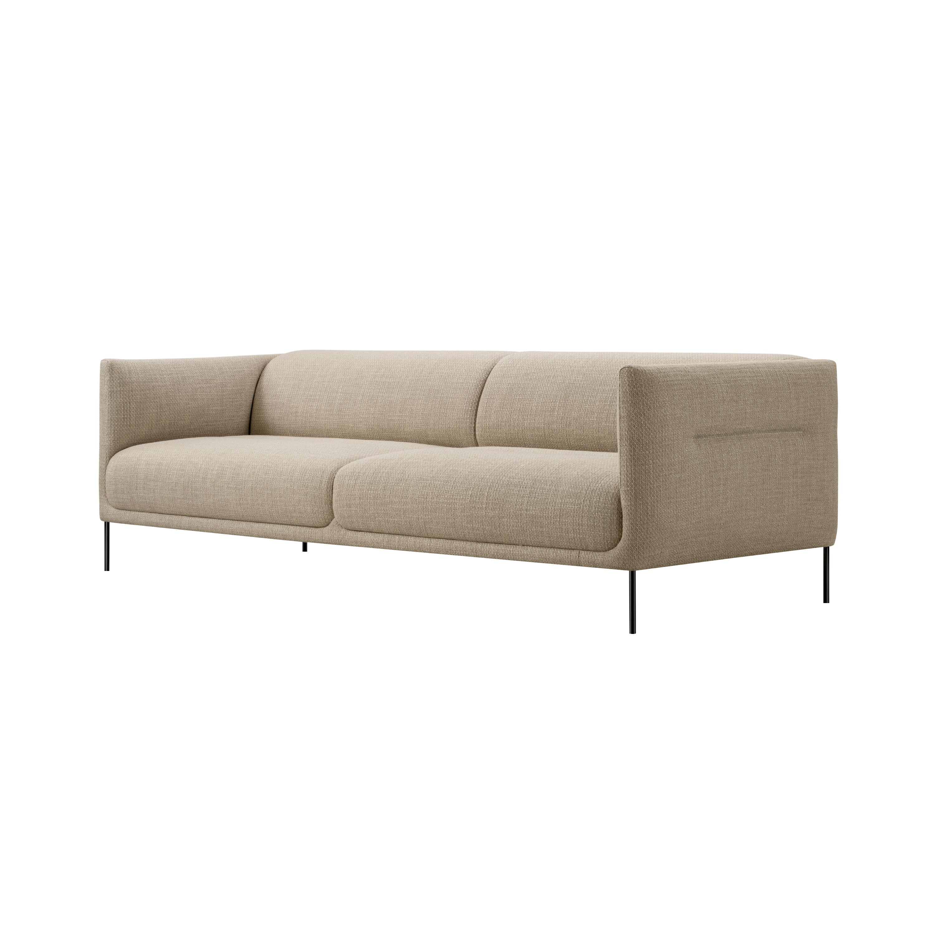Konami Sofa: 2.5 seater + Black