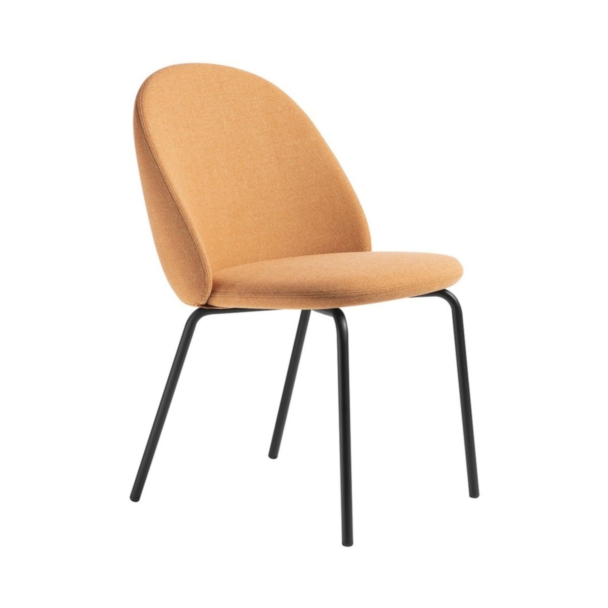 Iola Chair: Metal Base + Black