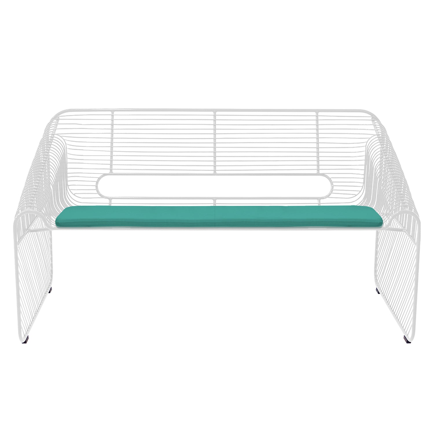 Love Seat: White + With Teal Seat Pad