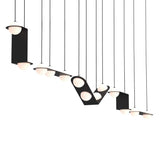 Laurent 17 Suspension Lamp: Black + Black