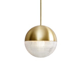 Little Lens Flair Pendant Light: Brushed Brass