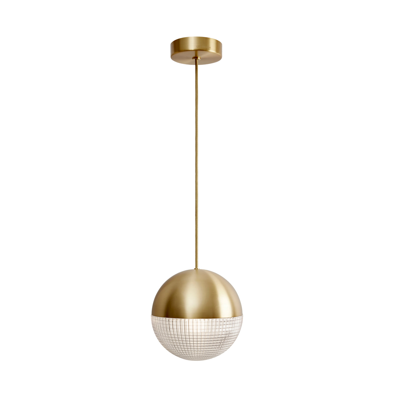 Little Lens Flair Pendant Light: Brushed Brass