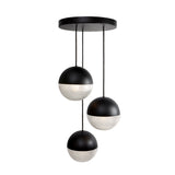 Little Lens Flair Chandelier: Matte Black