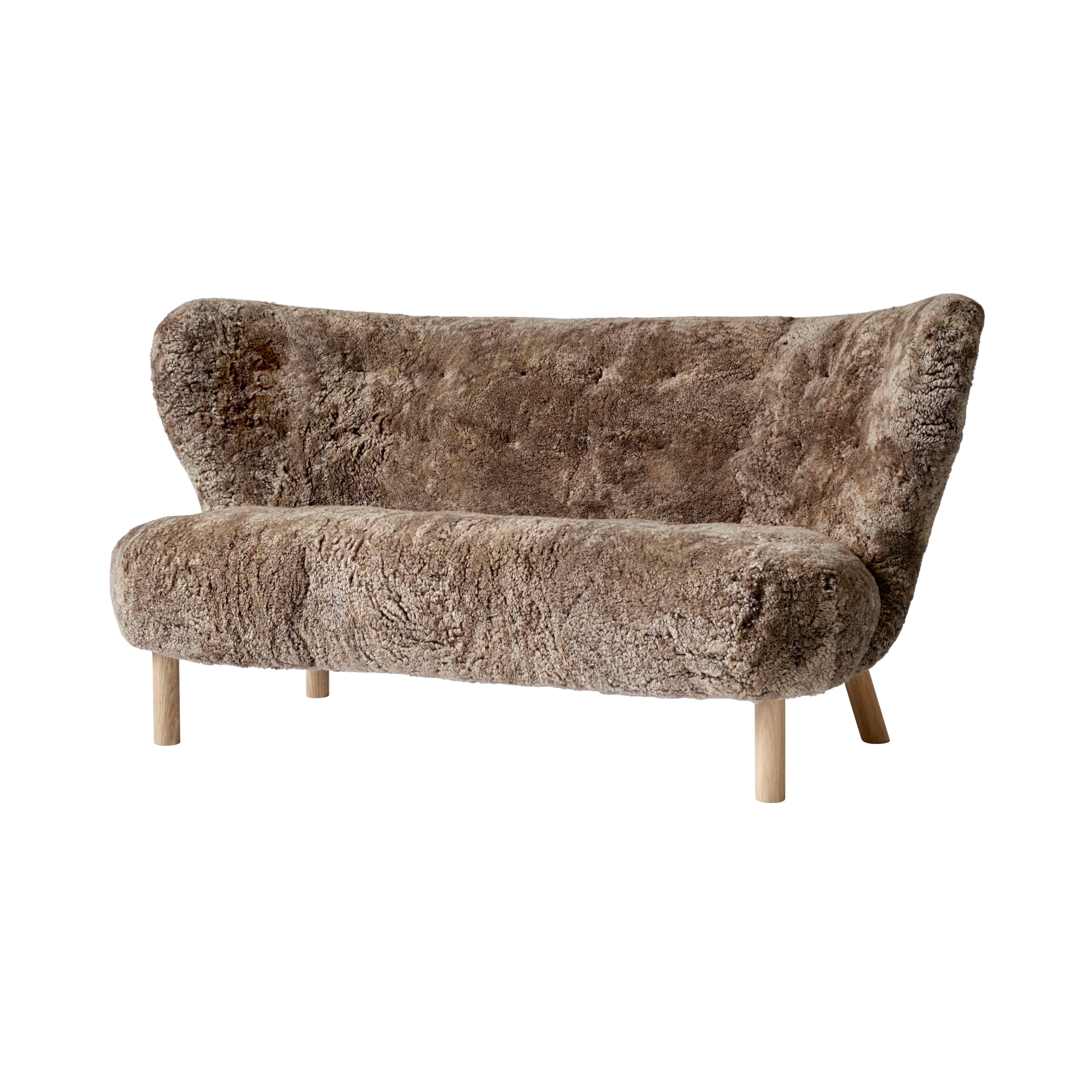 Little Petra Sofa VB2: Oiled Oak + Sheepskin Sahara