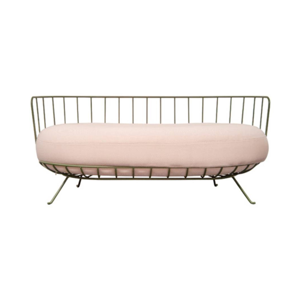 Lou 2 Seater Sofa: Blush 9190