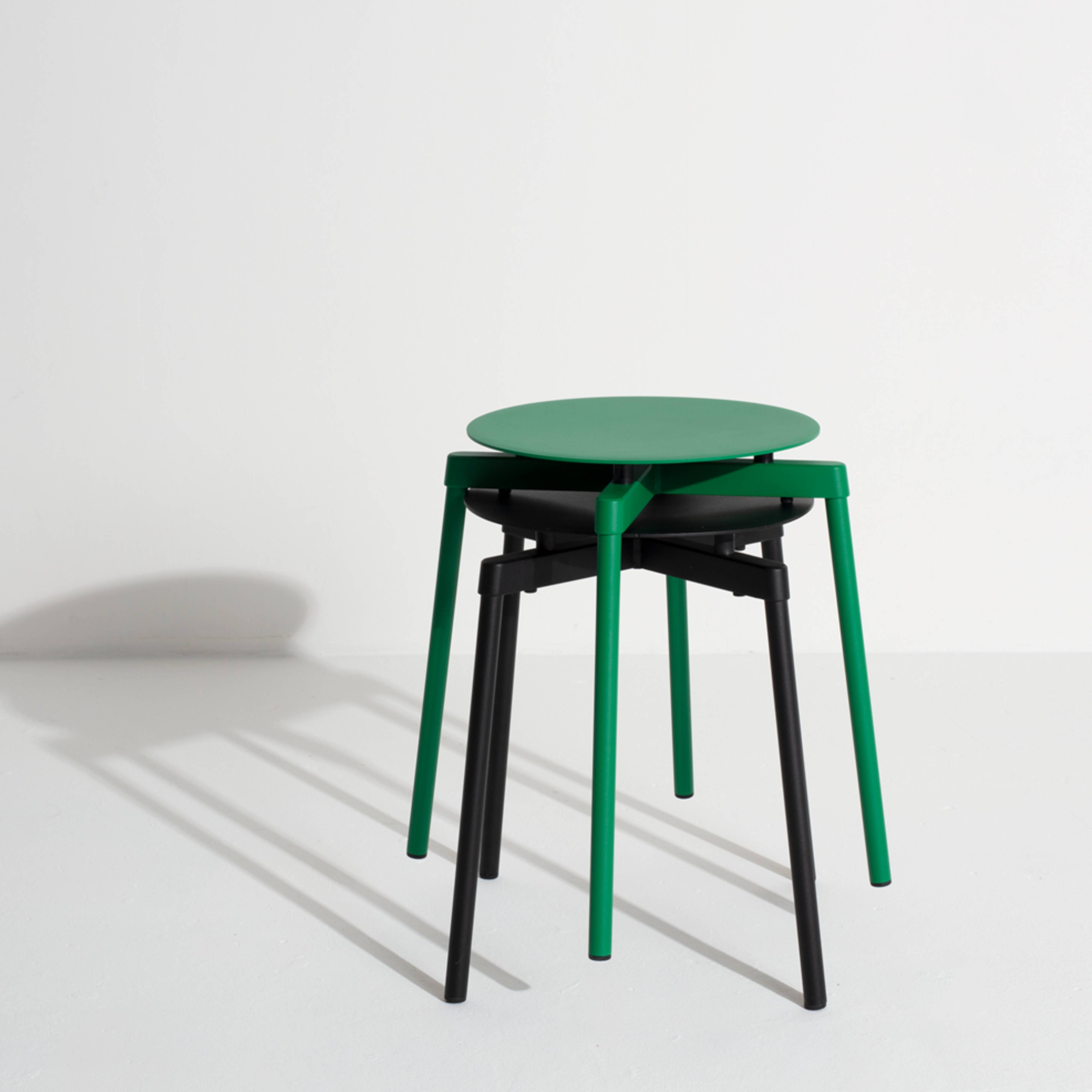 Fromme Outdoor Stacking Stool: Set of 2