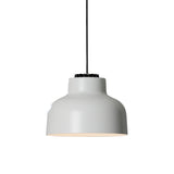 M64 Pendant Lamp: White Matte Aluminum