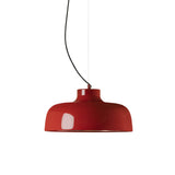 M68 Pendant Lamp: Brilliant Red Aluminum + Red