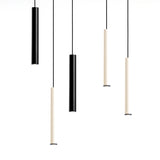 Milana Pendant Light: Black + Off-White