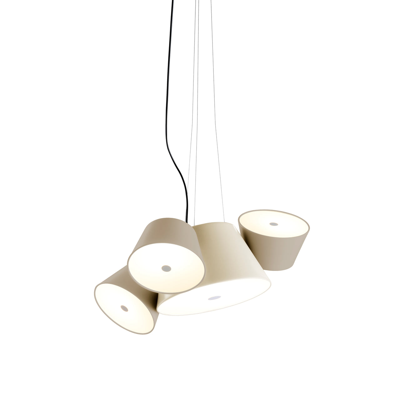 Tam Tam Mini Pendant Light: Off-White + Sand