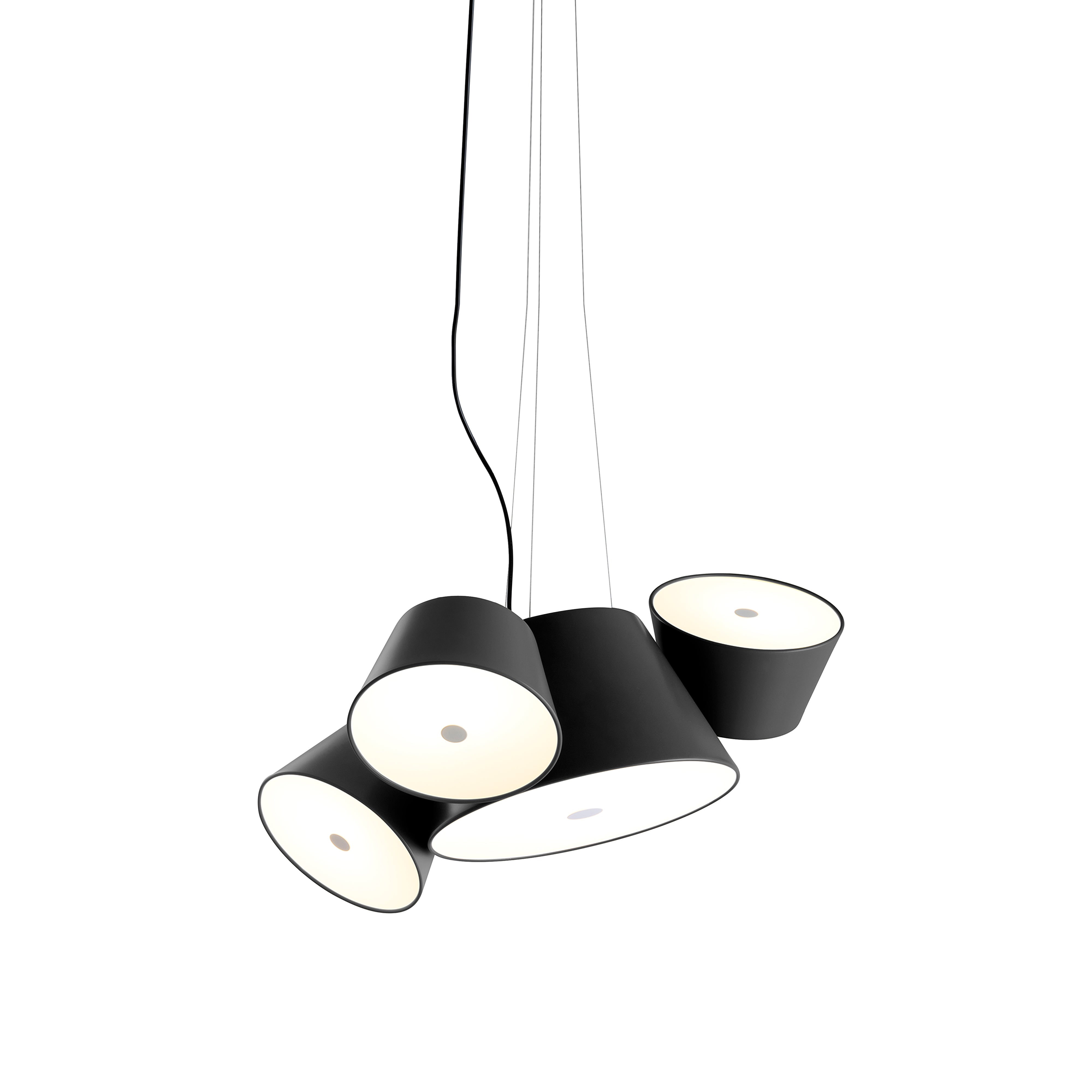 Tam Tam Mini Pendant Light: Black + Black