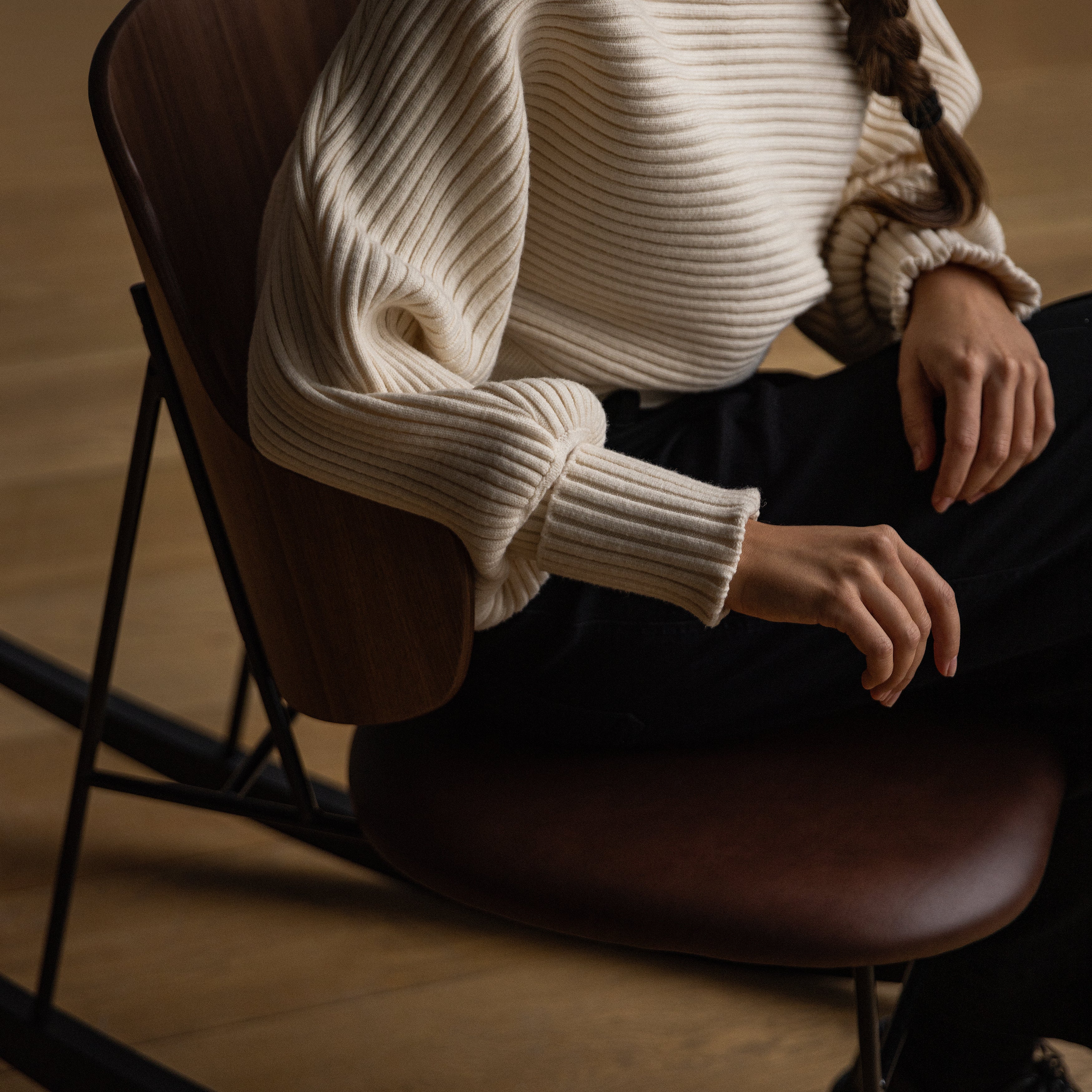 The Penguin Rocking Chair: Seat Upholstered - Quick Ship