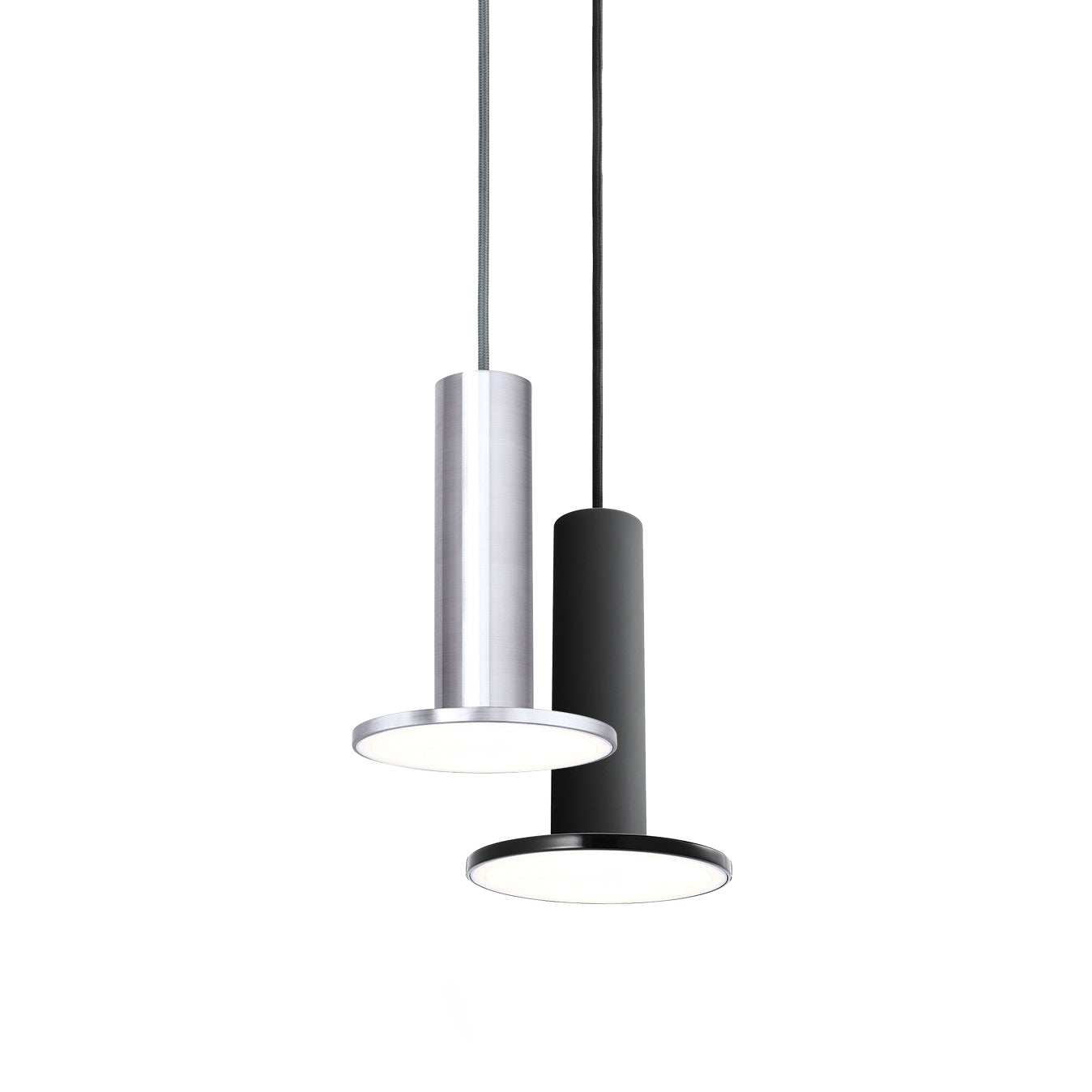 Cielo Plus Pendant: Silver + Black