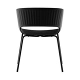 Maree Chair 401: Plastic Black + Powder Coated Black