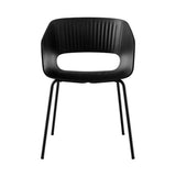 Maree Chair 401: Plastic Black + Powder Coated Black