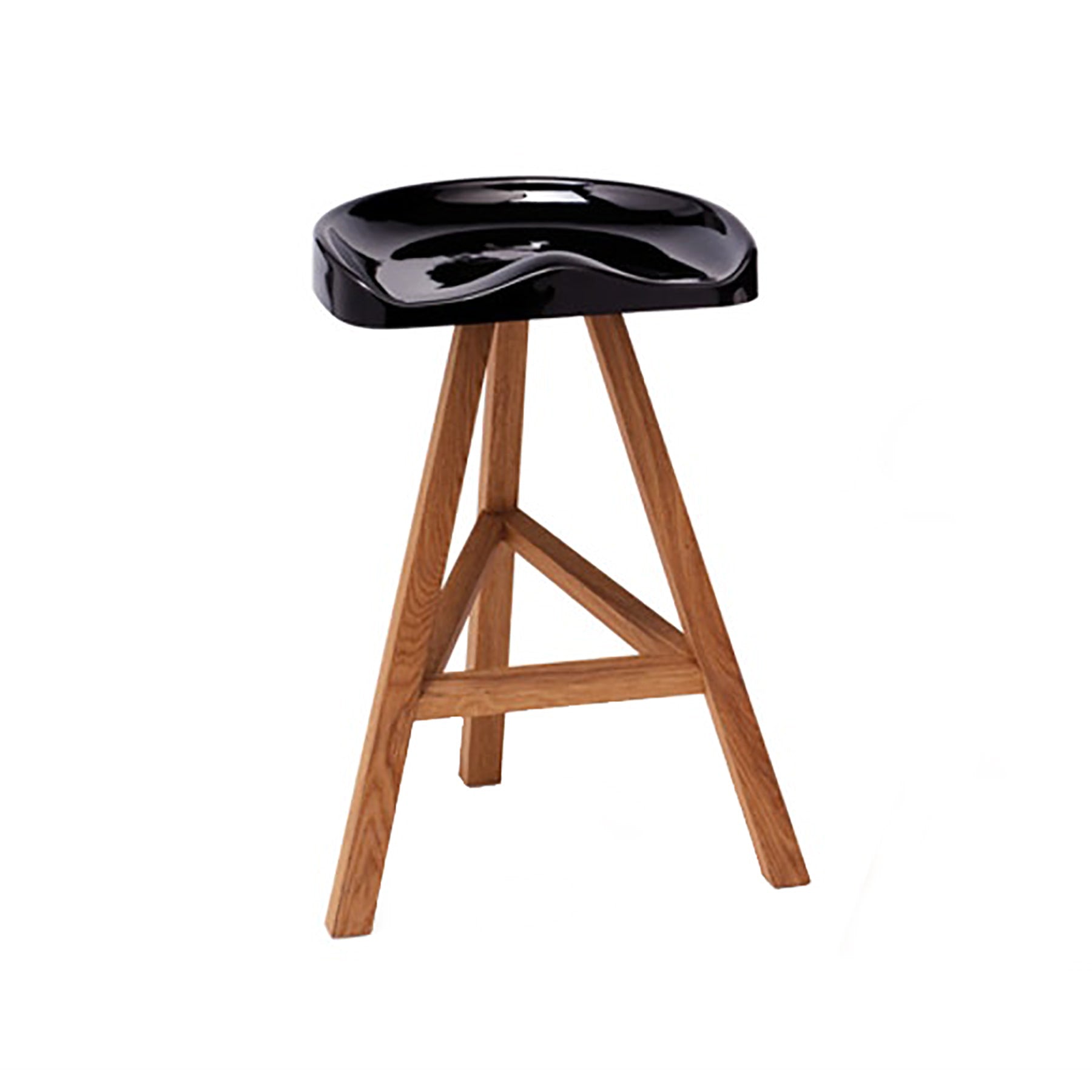 Heidi Stool: Counter + Black