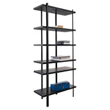 Milonga Book Shelf: Lacquered Black + Black Ash