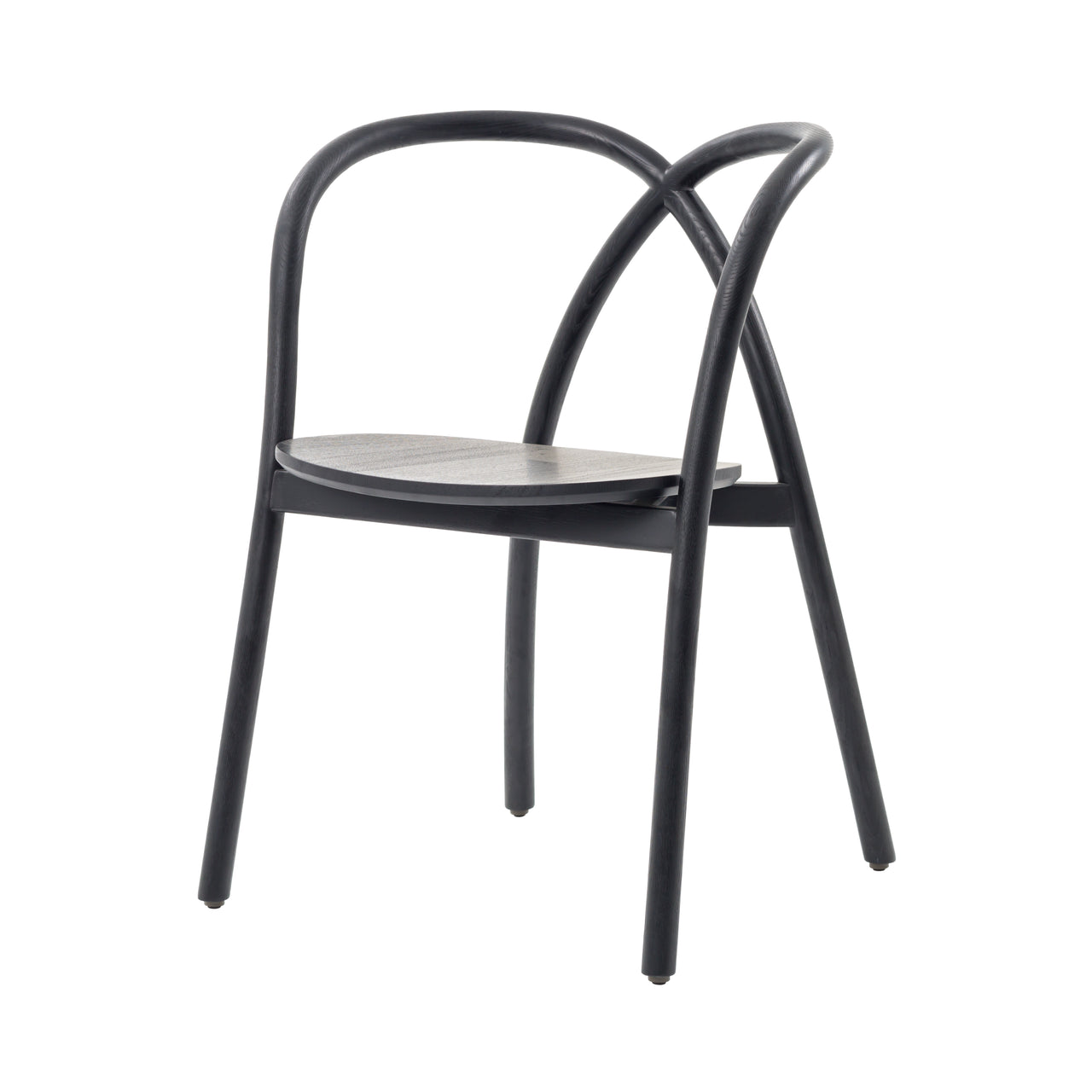 Ming Chair: Black Oak