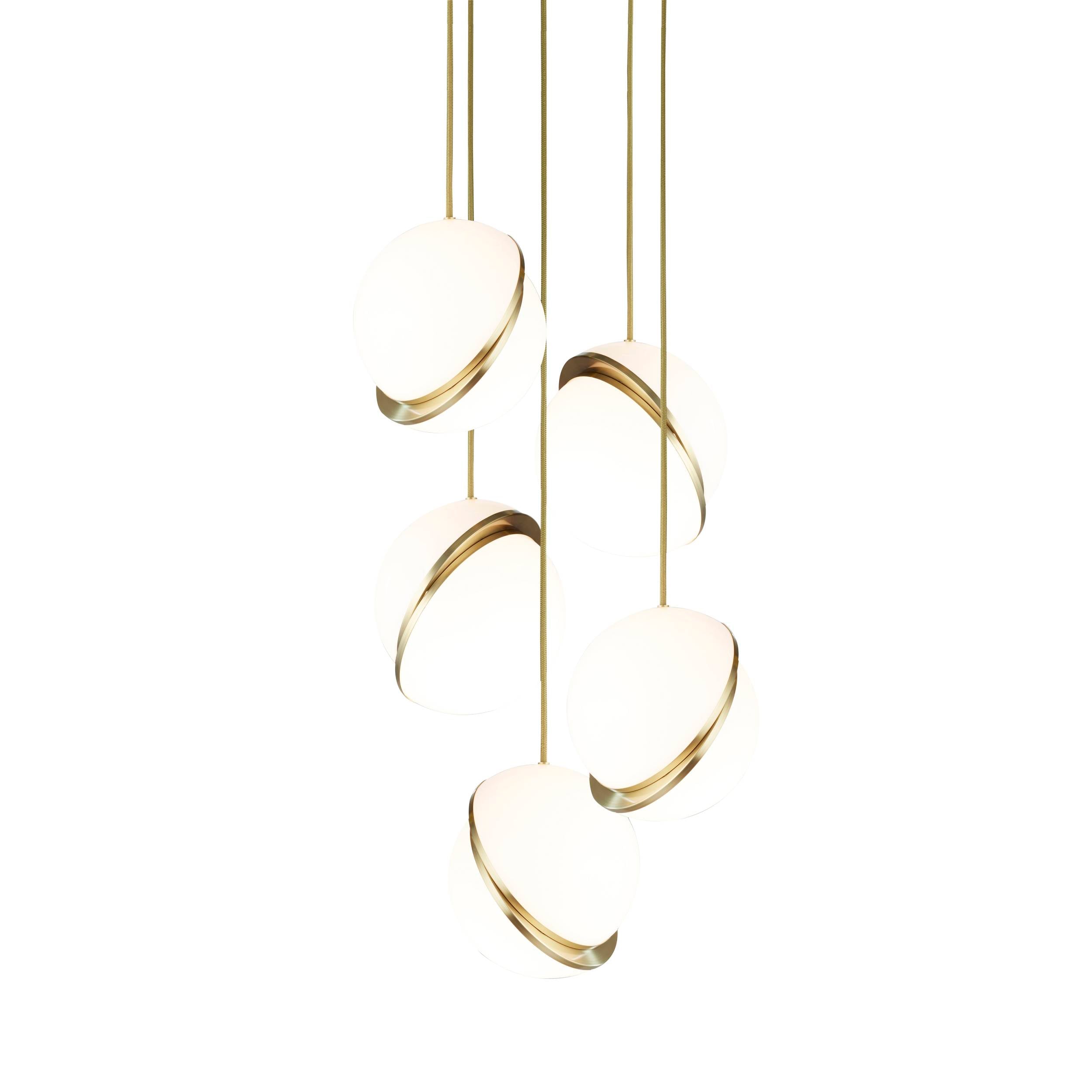 Mini Crescent Chandelier: 5 Piece