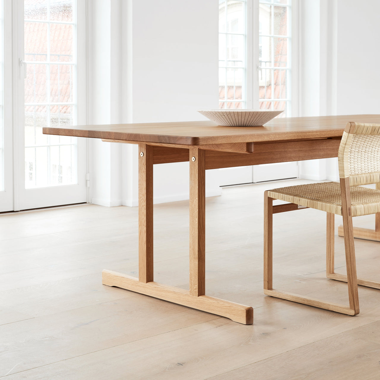 Mogensen 6286 + 6386 Dining Table: LS