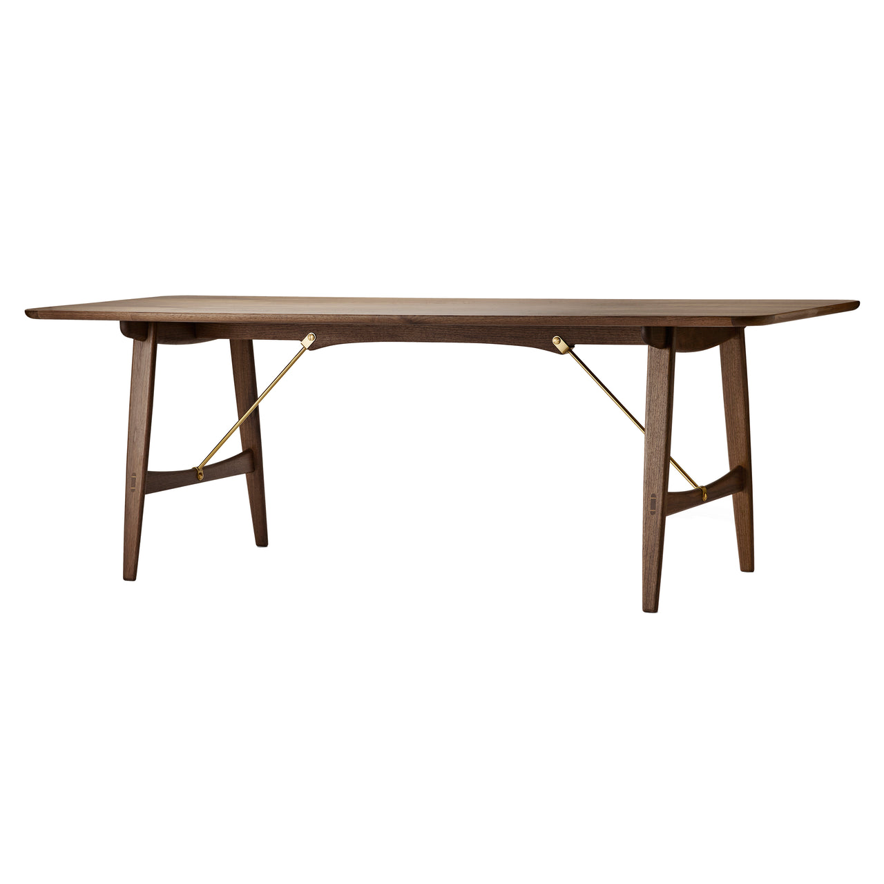 BM1160 Hunting Table: Oiled Walnut + Brass