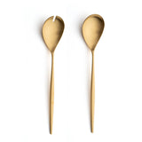 Moon Flatware: Brushed Gold: Salad Set